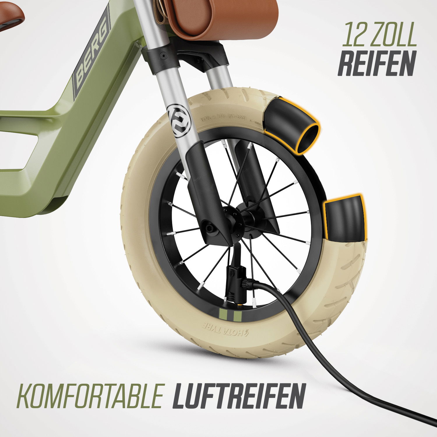 BERG Laufrad Biky Retro Green BERG Laufrad Biky Retro Green